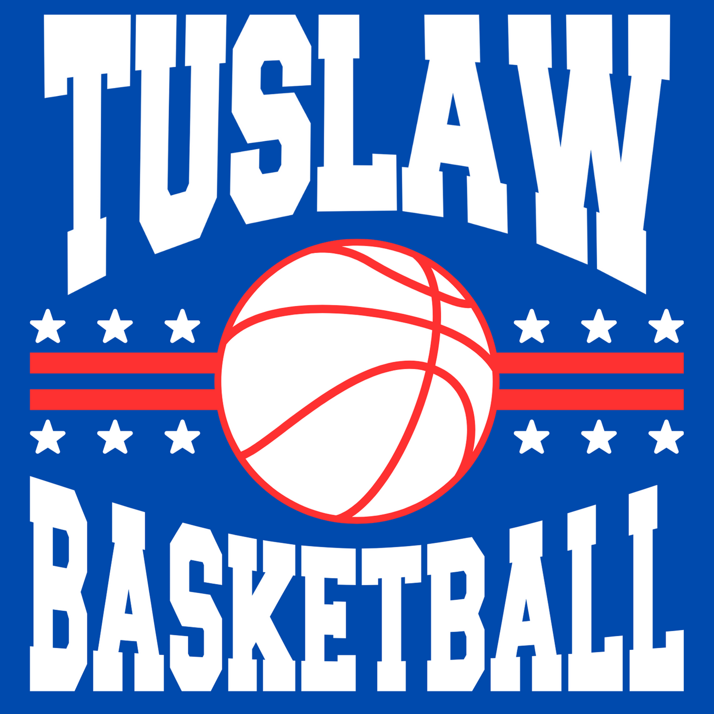 Tuslaw Basketball Stars and Stripes