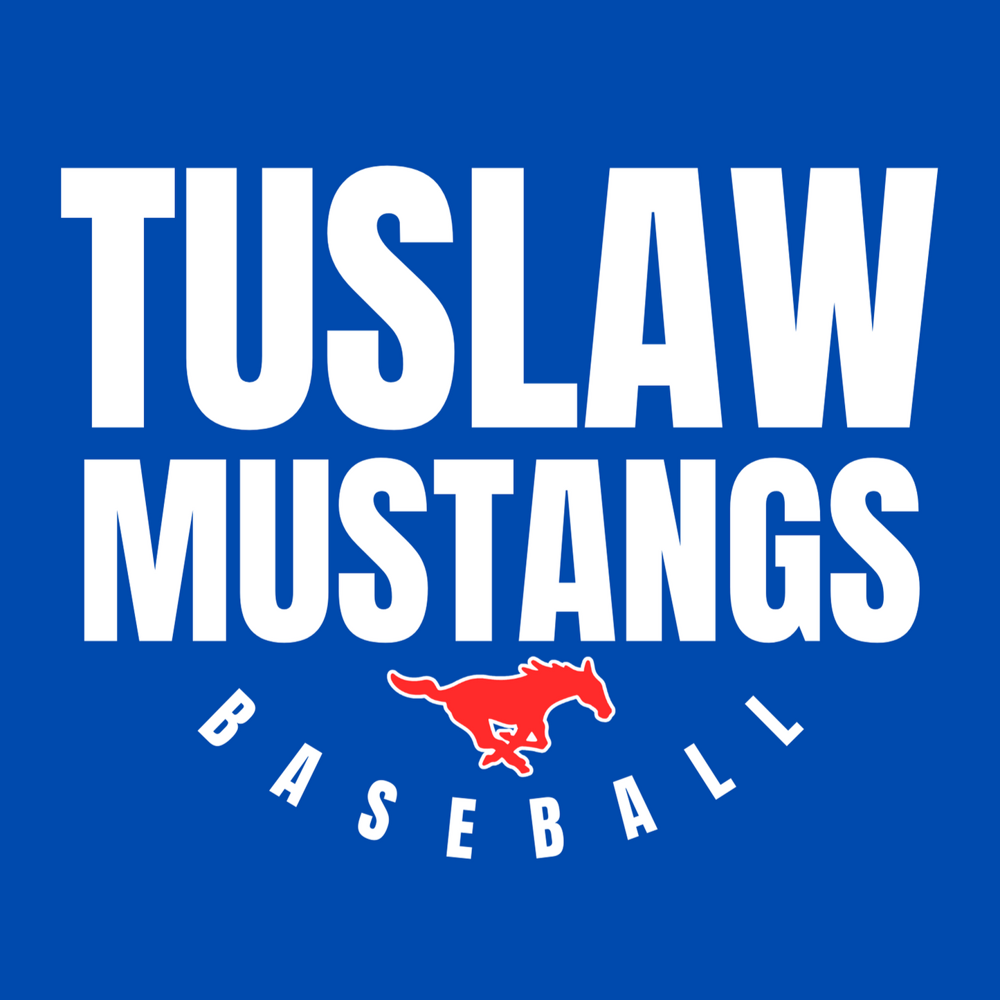 Tuslaw Mustang Baseball Bold