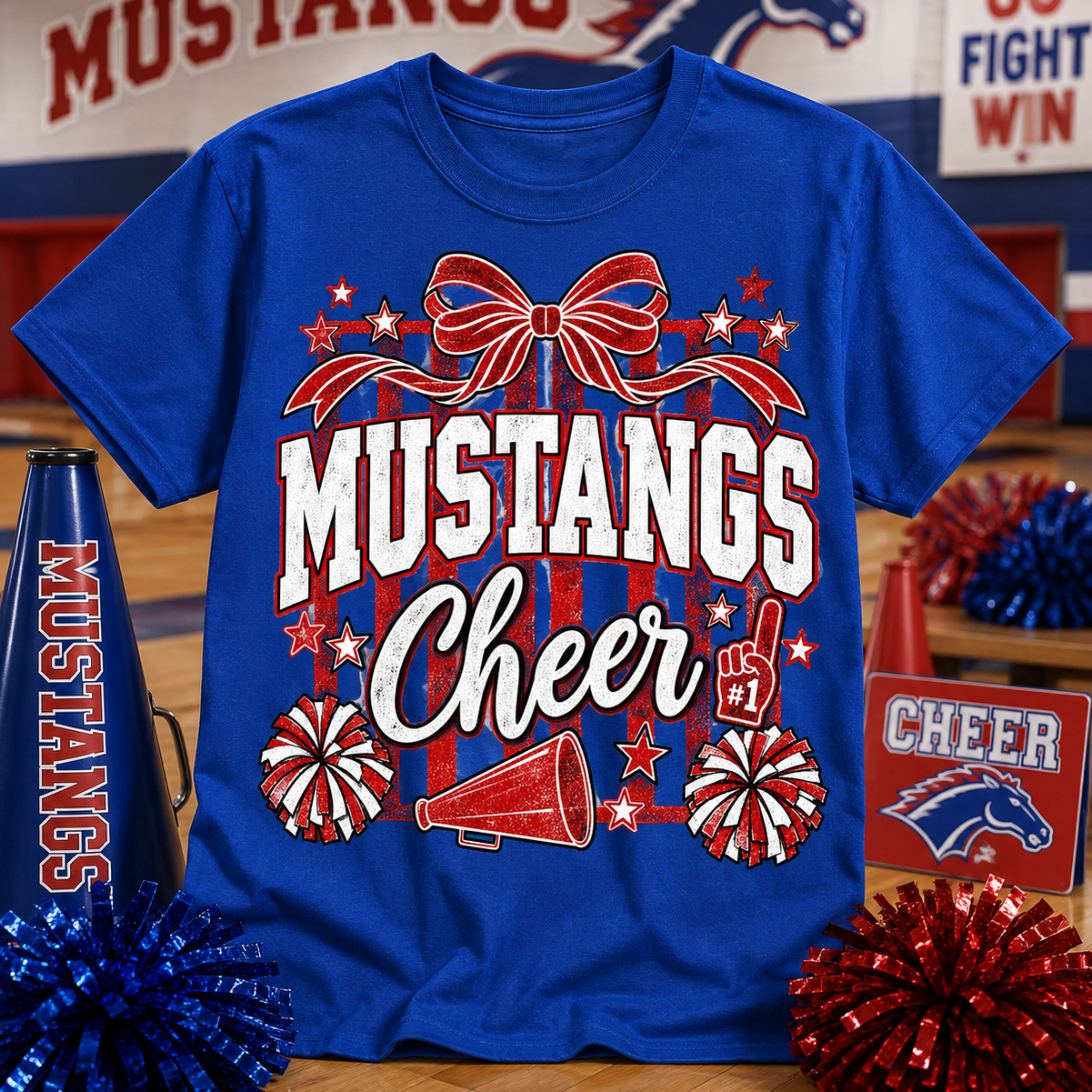 Mustangs Cheer Stripes
