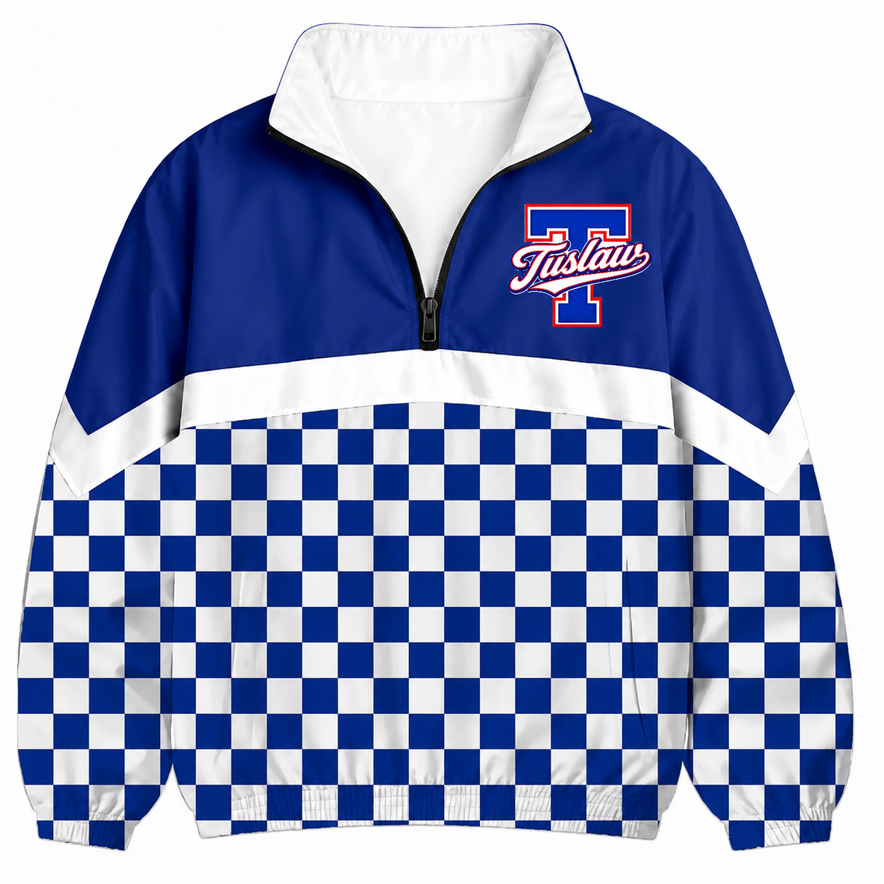 Checkered Quarter Zip Limited Drop